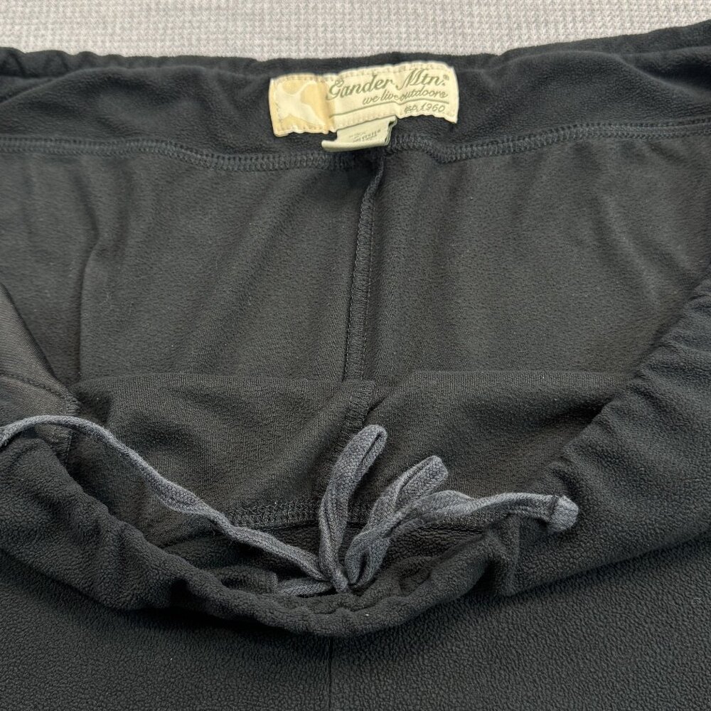 Gander Mountain Womens  Size 2X Fleece Pants Black Drawstring Waist Lounge Pants - Picture 6 of 13